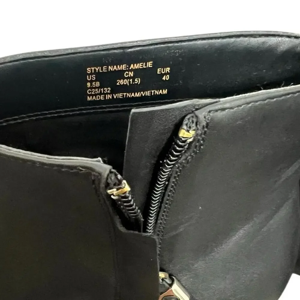 New! Kate Spade Amelie Side Zip Leather Bootie - Size 9.5B (MSRP $269)